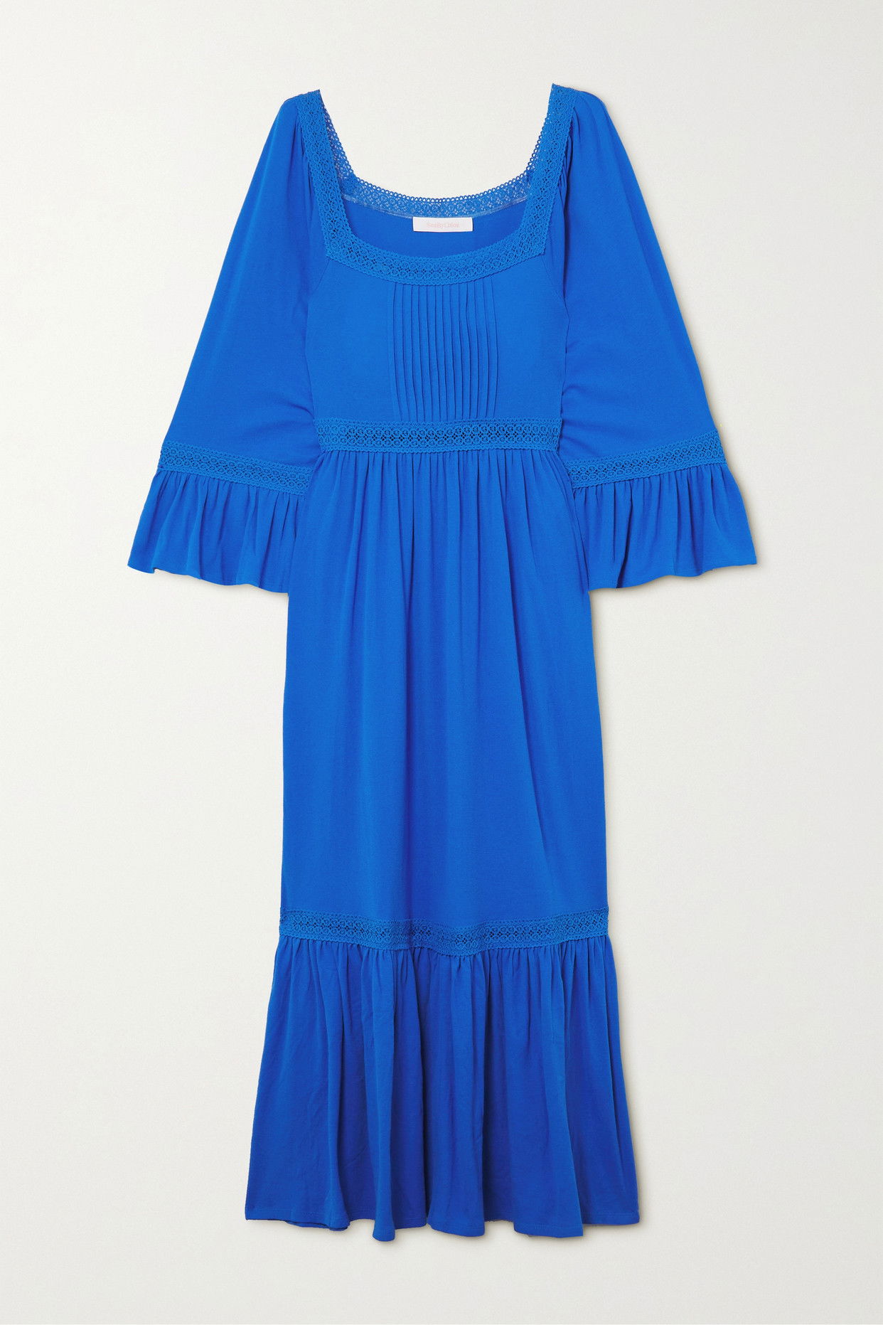 see by chloe tiered midi dress Midi Dress See By Chloe Pink Dress Buy See By Chlo Pink Tiered Midi Dress  For