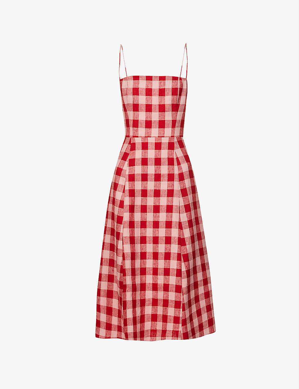 REFORMATION Christen Gingham Linen Mini Dress | endource REFORMATION Christen Gingham Linen Mini Dress | endource