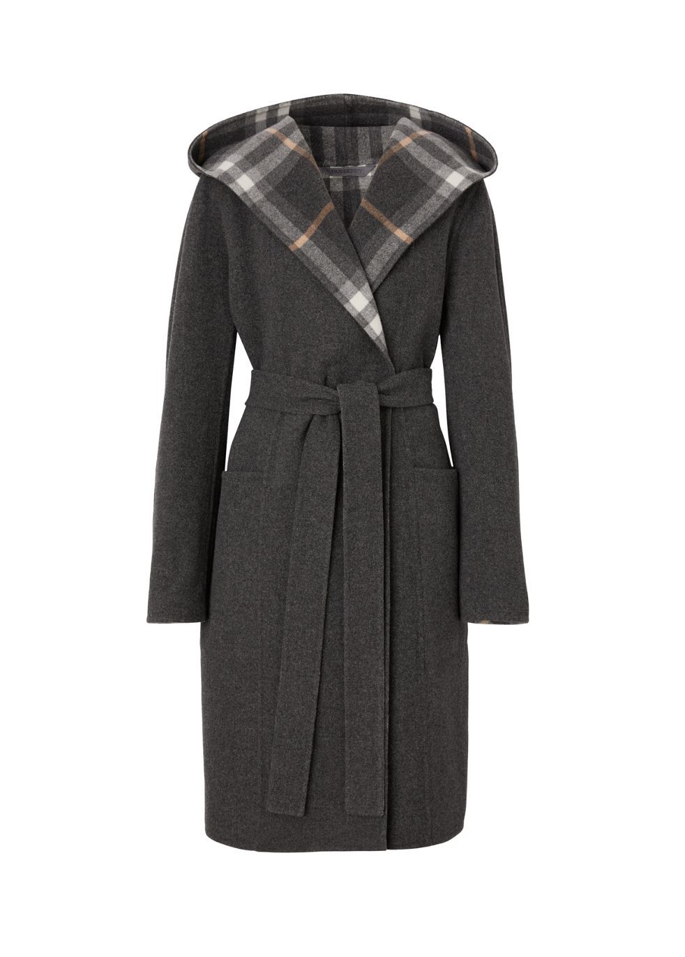 Black Lorna Wrap Wool Coat, WHISTLES