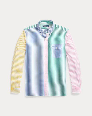 POLO RALPH LAUREN Classic Fit Striped Poplin Fun Shirt endource