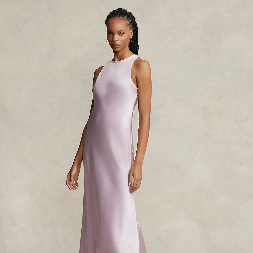 ralph lauren double faced satin dress Double-Faced Satin Dress