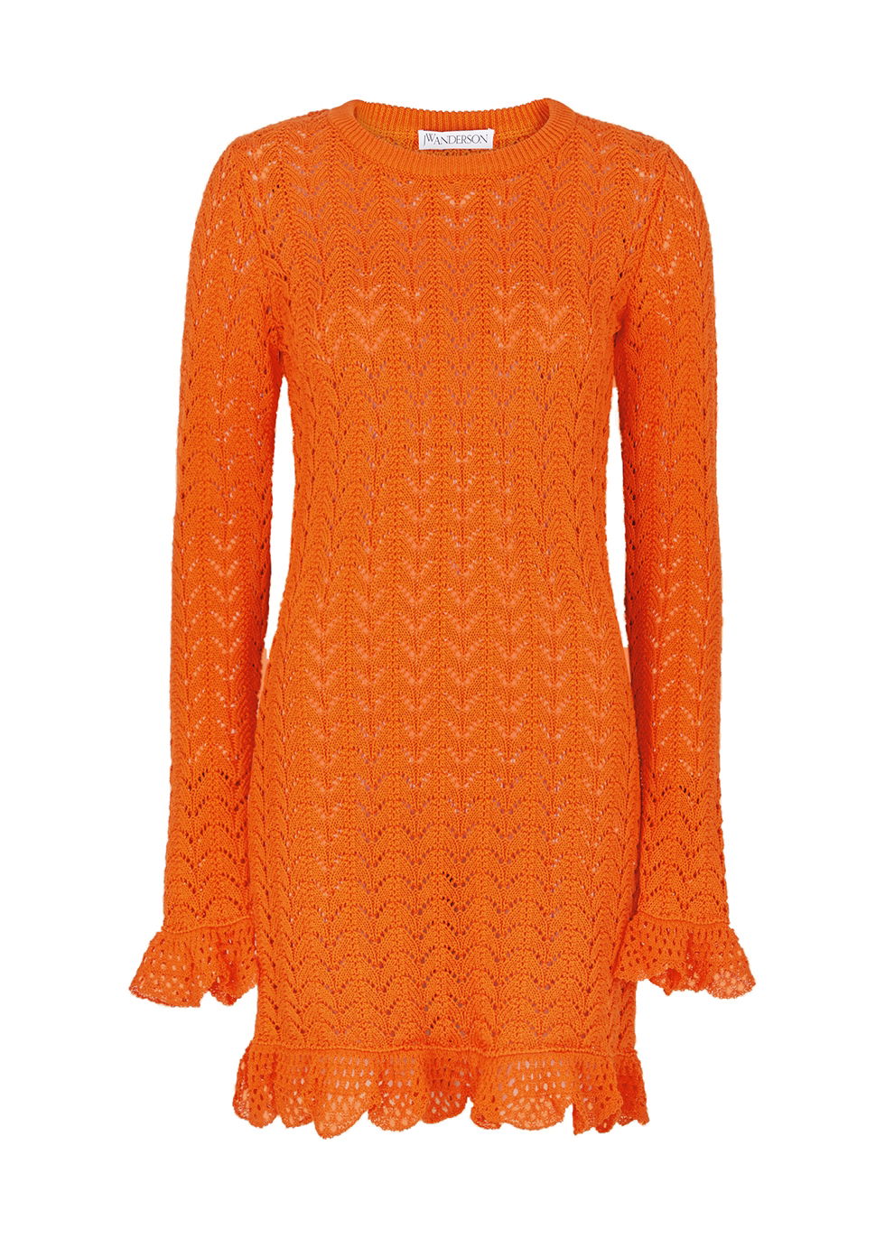jw anderson crochet mini dress Jw Anderson Open-Knit Crochet Mini Dress - Red