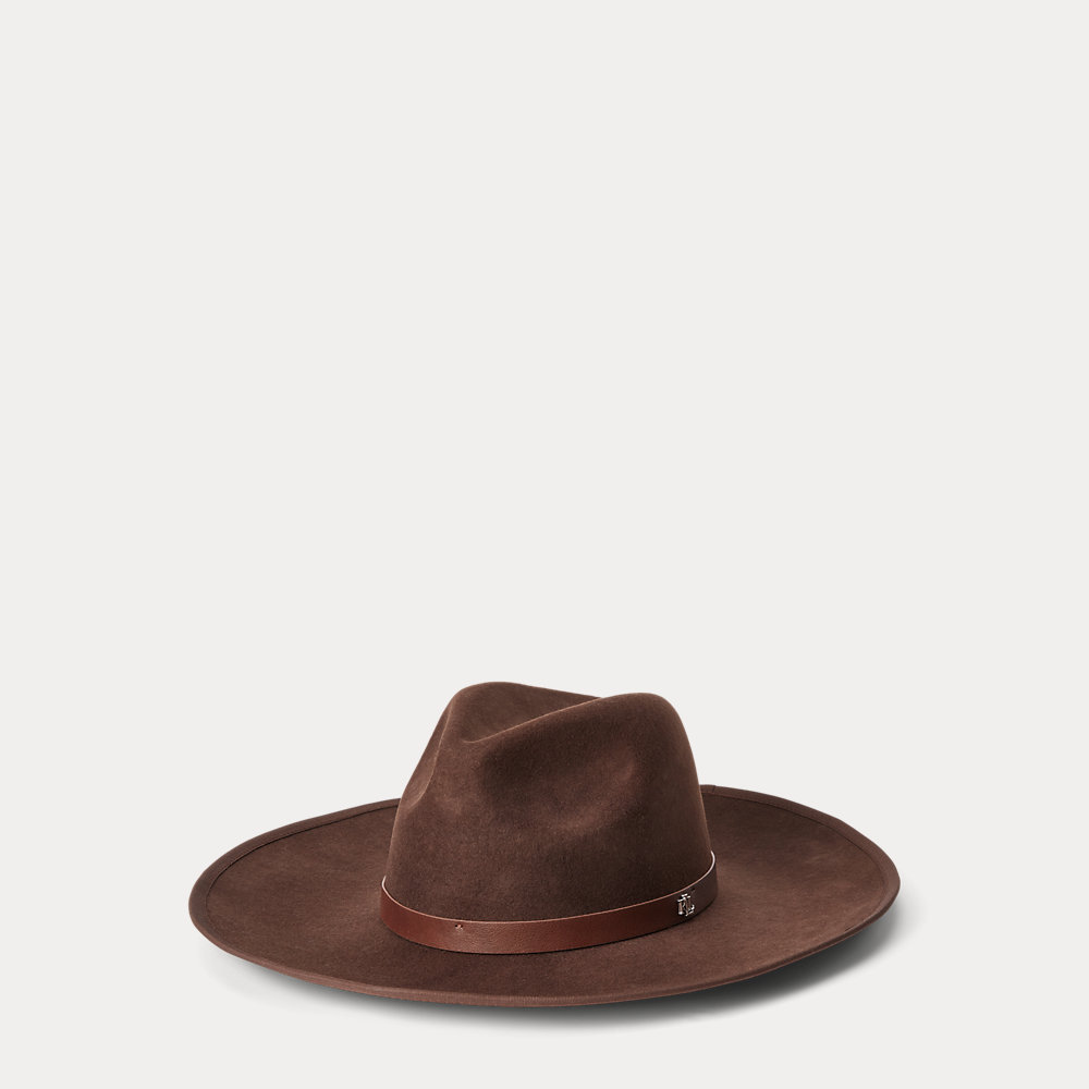 LAUREN RALPH LAUREN Belted Wool Felt Fedora Endource