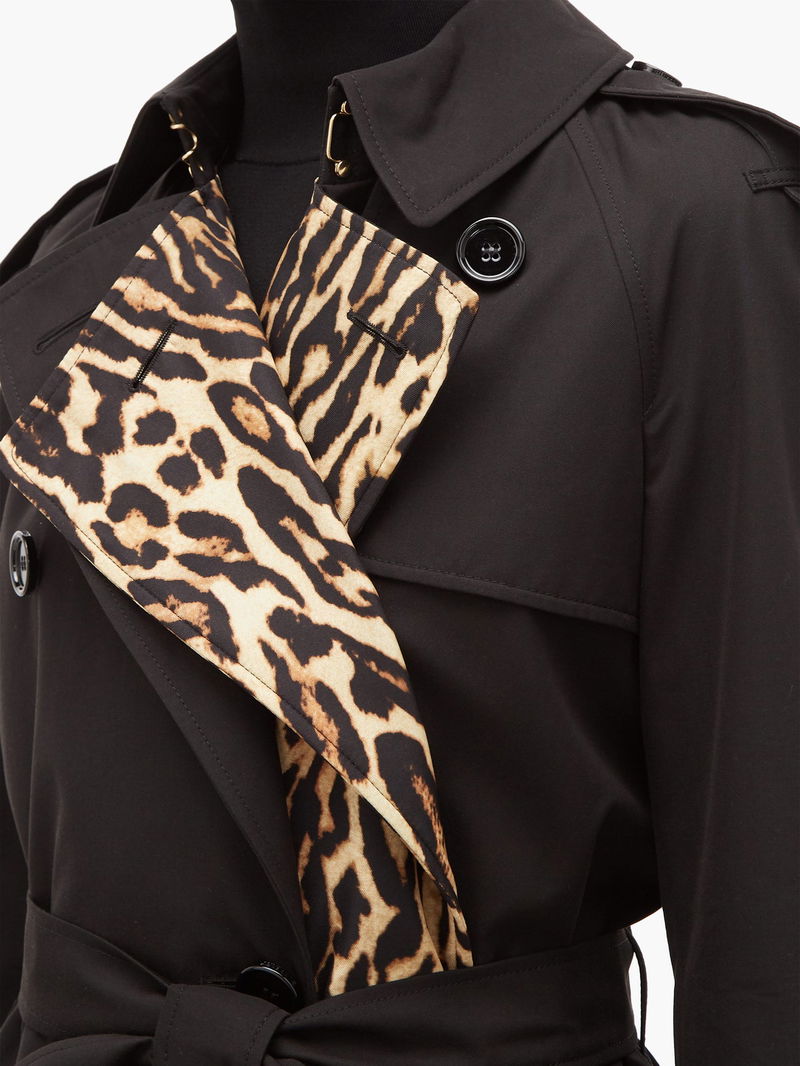 burberry leopard coat