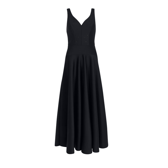 coast black amendine sparkle maxi dress