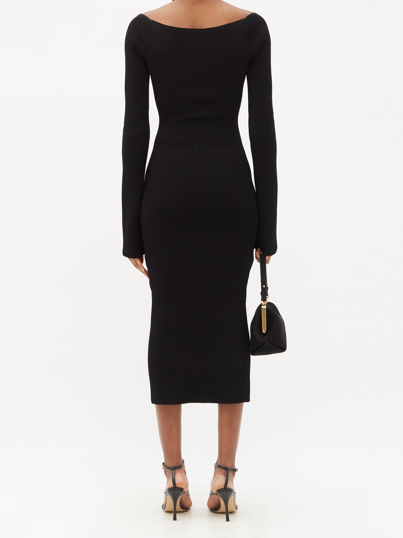khaite beth ribbed-knit midi dress Beth Ribbed-knit Midi Dress