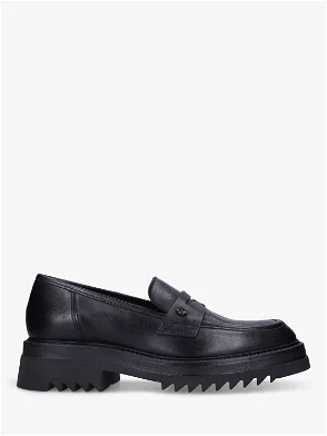 CARVELA Strong Leather Loafers in Black