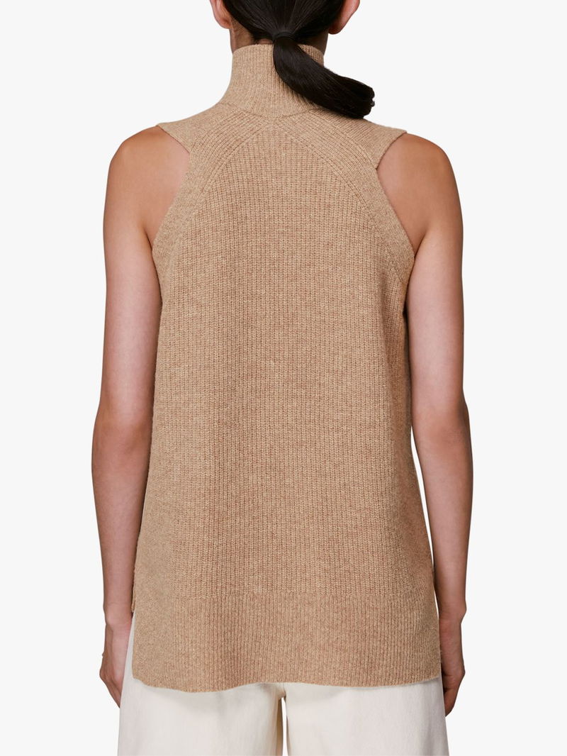 Oatmeal Sleeveless Cable Tank, WHISTLES