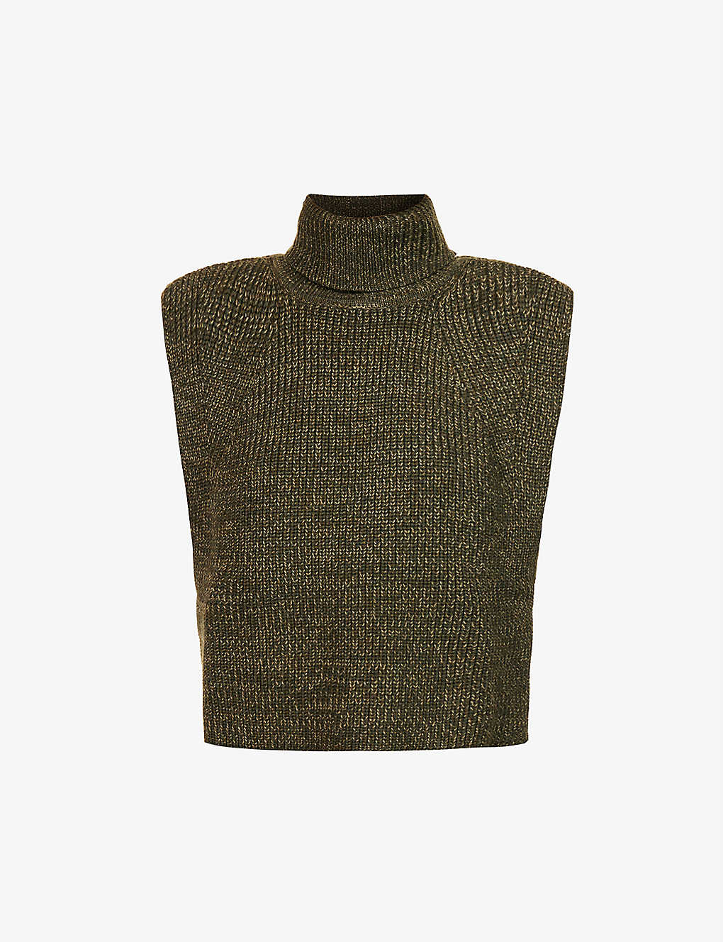 ISABEL MARANT ÉTOILE Megan Turtleneck Wool Jumper in KHAKI | Endource