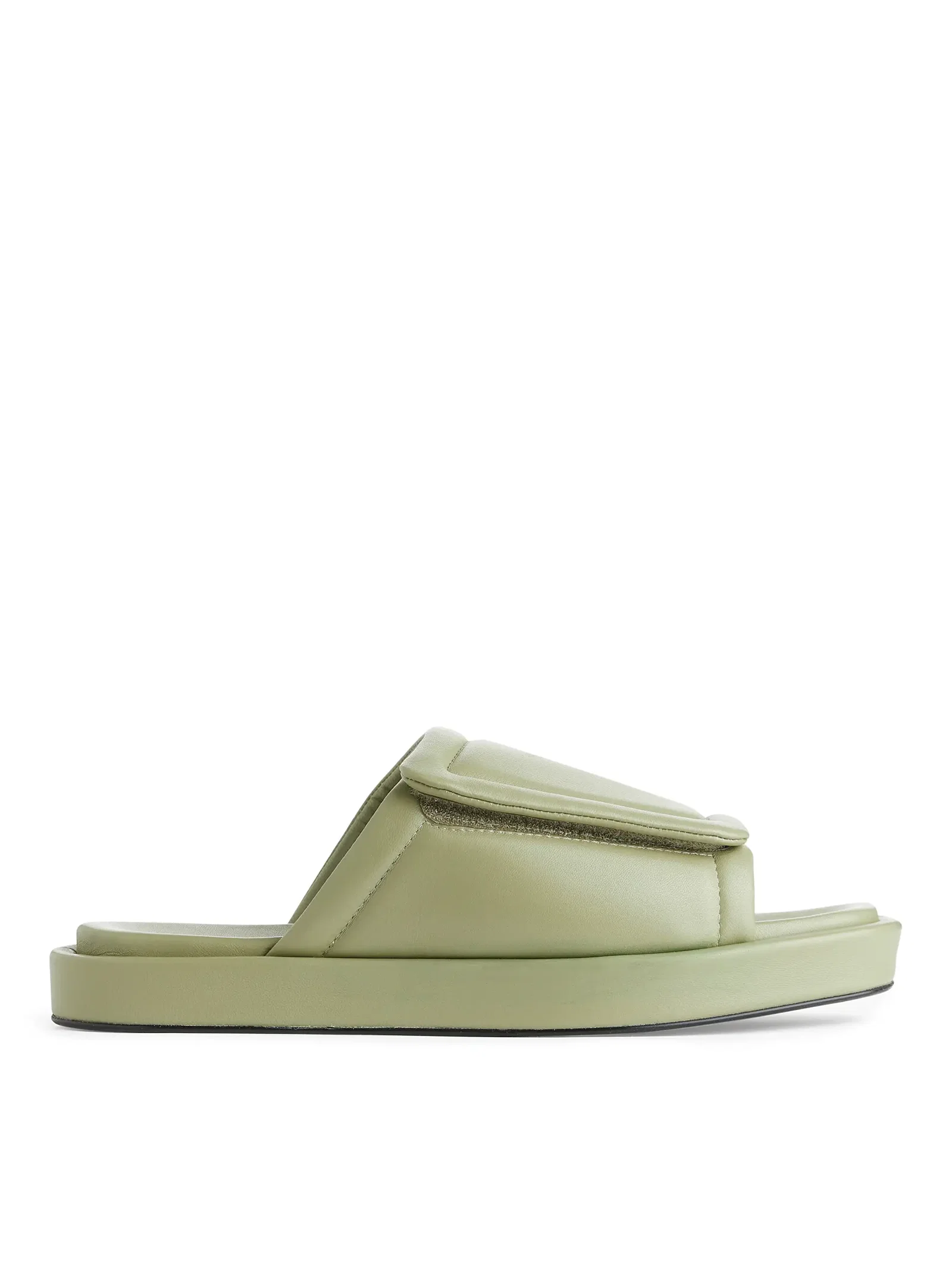 ARKET Padded Leather Slides | endource