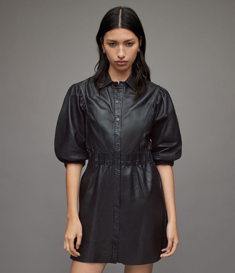 ALLSAINTS Osa Leather Mini Dress | endource