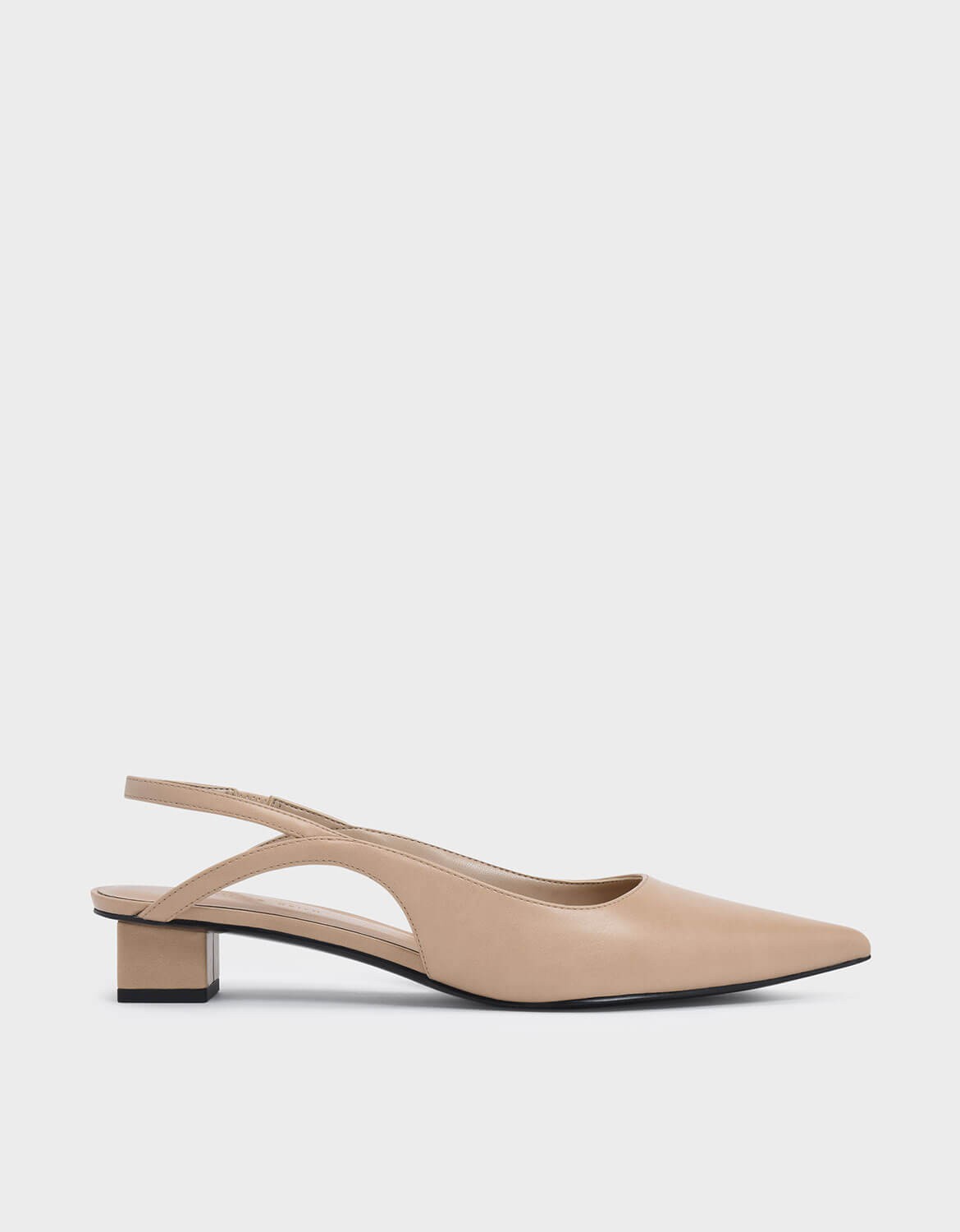 CHARLES & KEITH Low Block Heel Slingback Pumps | Endource