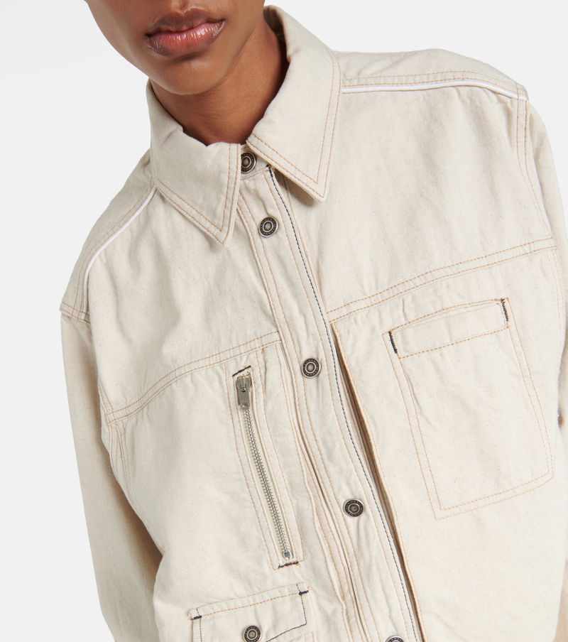 ISABEL MARANT Pearl Denim Jacket in Neutrals | Endource