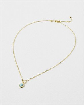Auden White Pearl & Gold Plated Drop Pendant Necklace