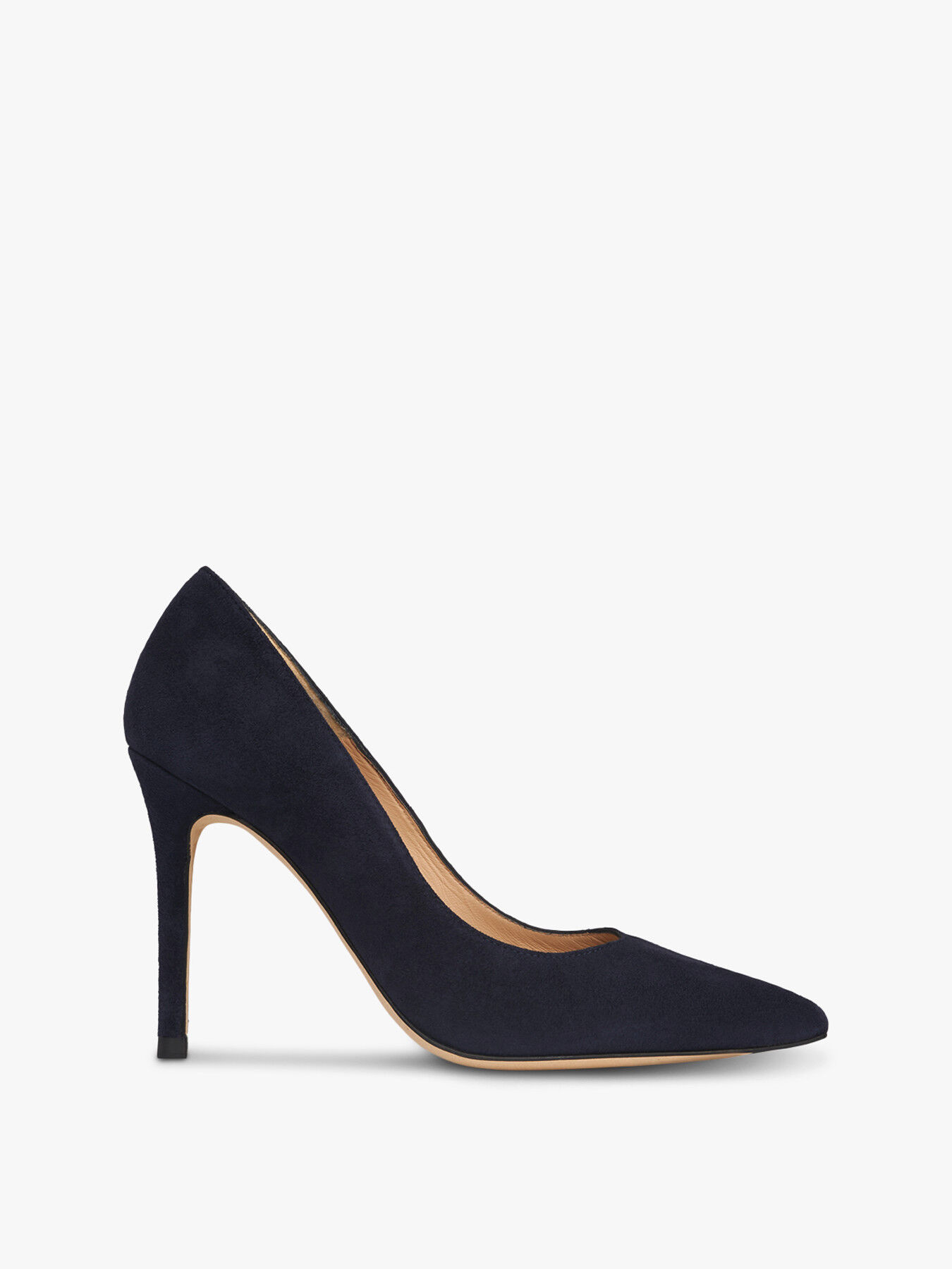 L.K. BENNETT Fern Suede Pointed Toe Courts in Blue | Endource