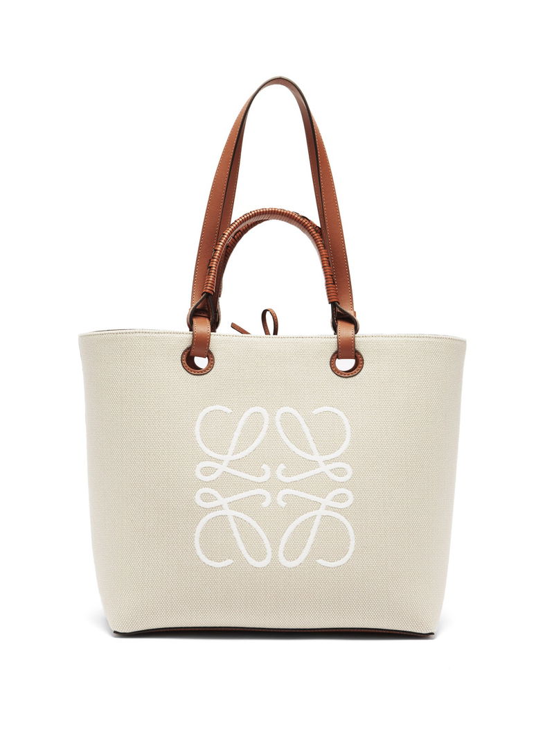 LOEWE Large Anagram-Jacquard Canvas Tote Bag endource