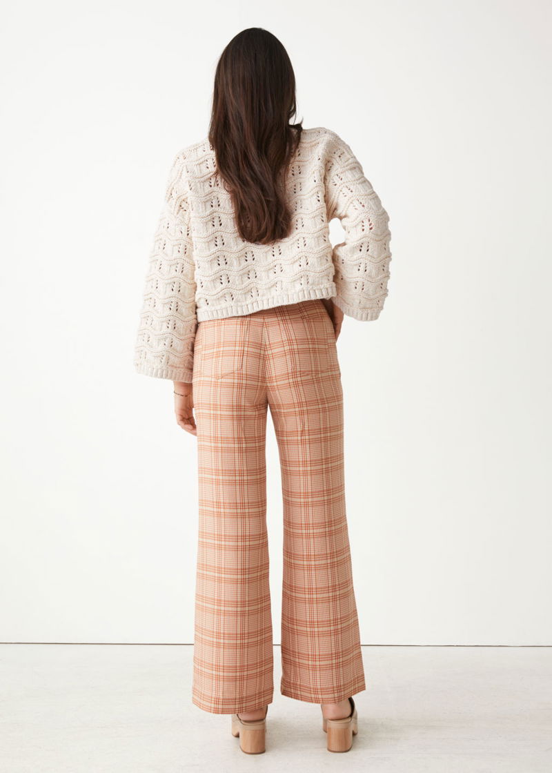 Flared Cropped Trousers