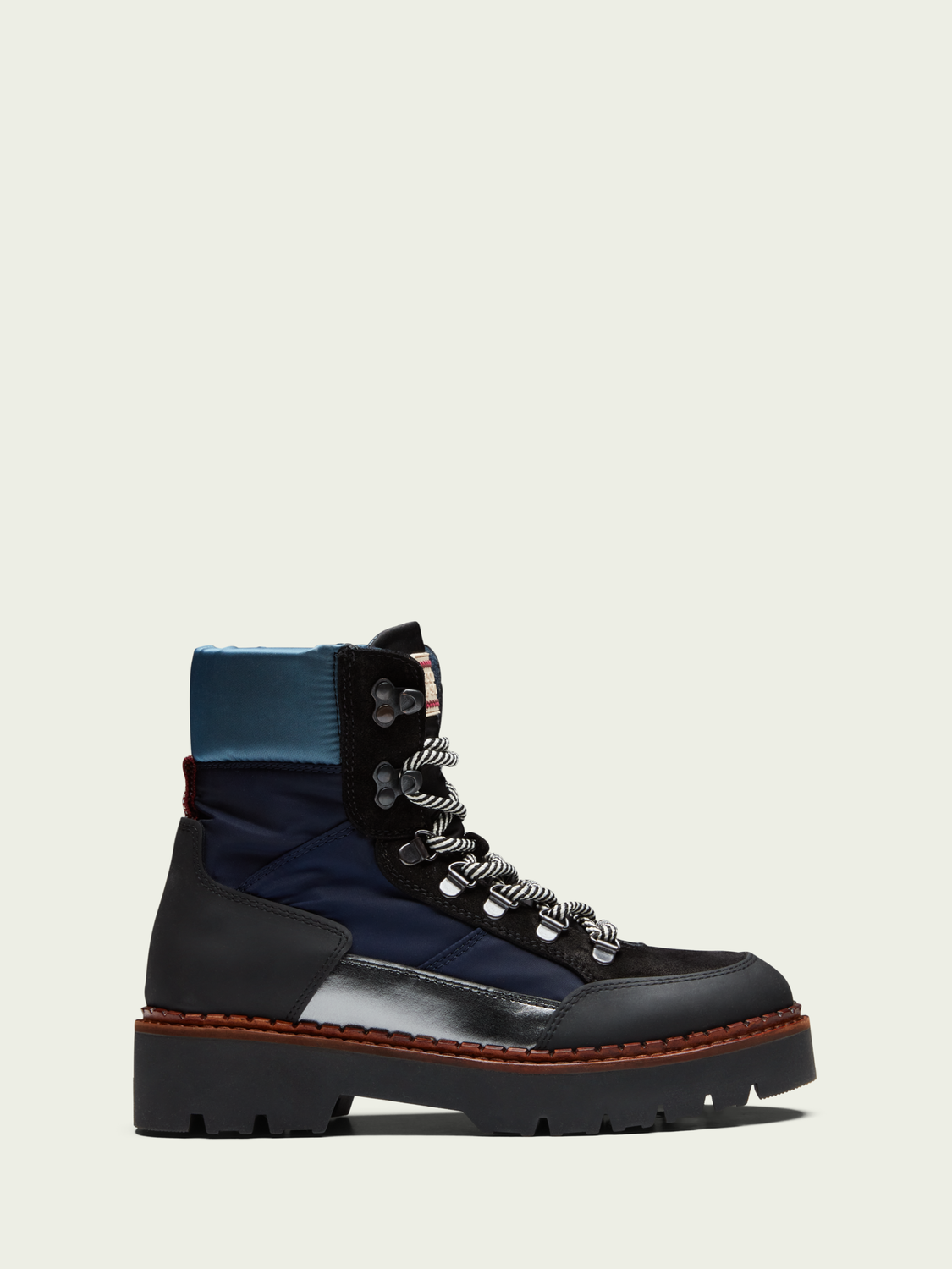 SCOTCH & SODA Olivine Suede And Nylon Hiking Boot | endource display picture 2
