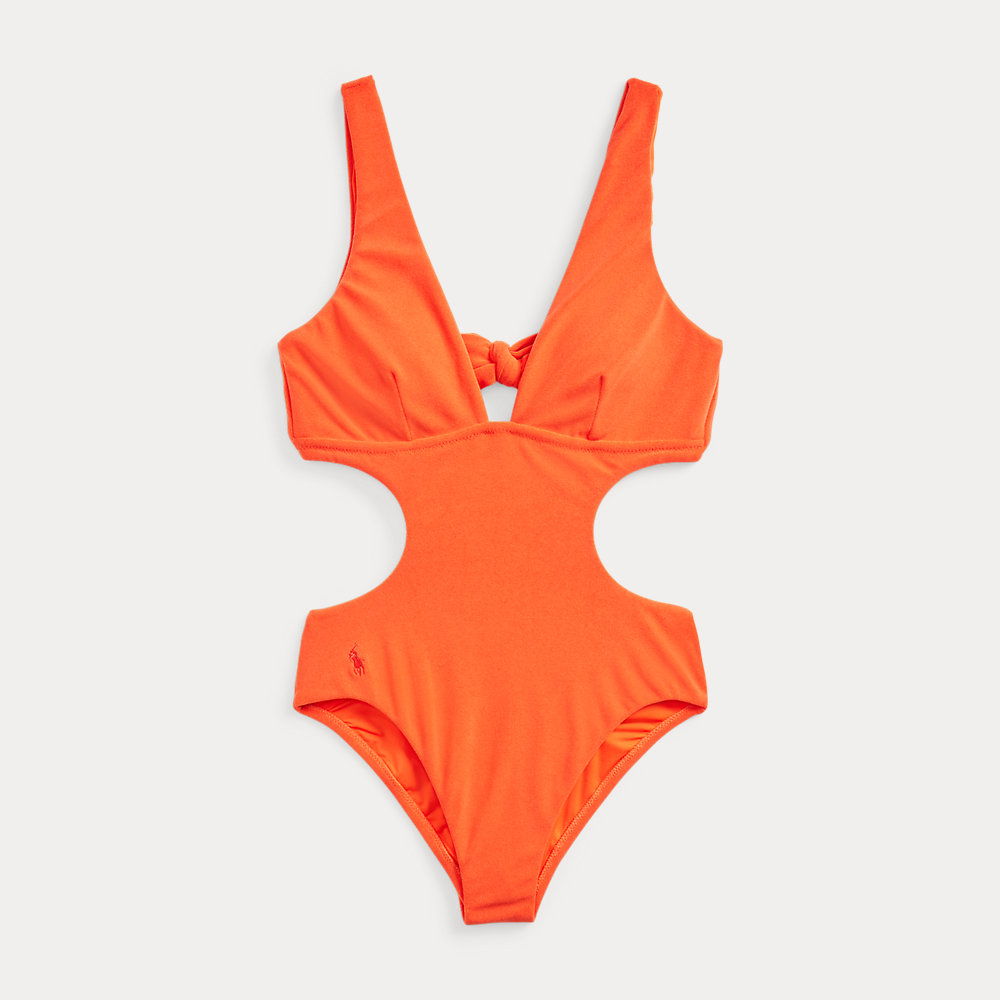 POLO RALPH LAUREN Cutout V-Neck One-Piece | Endource