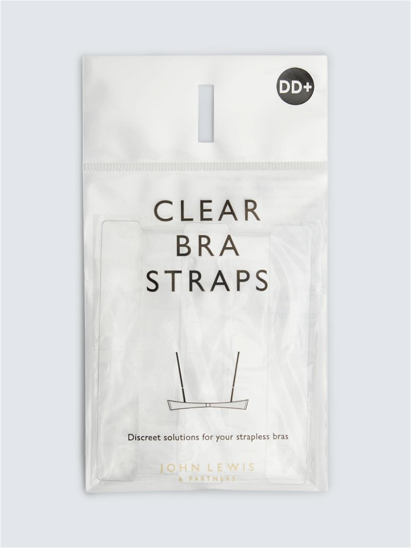 John Lewis Transparent Bra Straps, Clear at John Lewis & Partners
