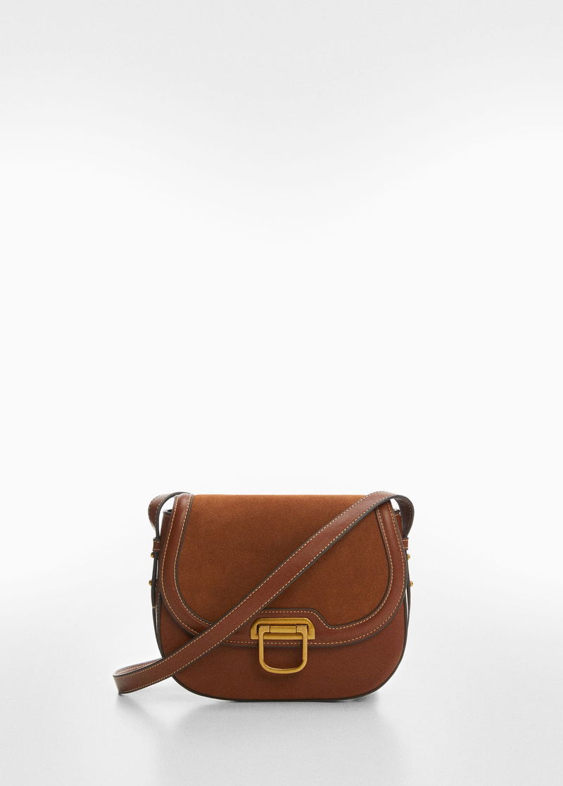 Mango Buckle Detail Cross Body Bag, Brown, Brown at John Lewis