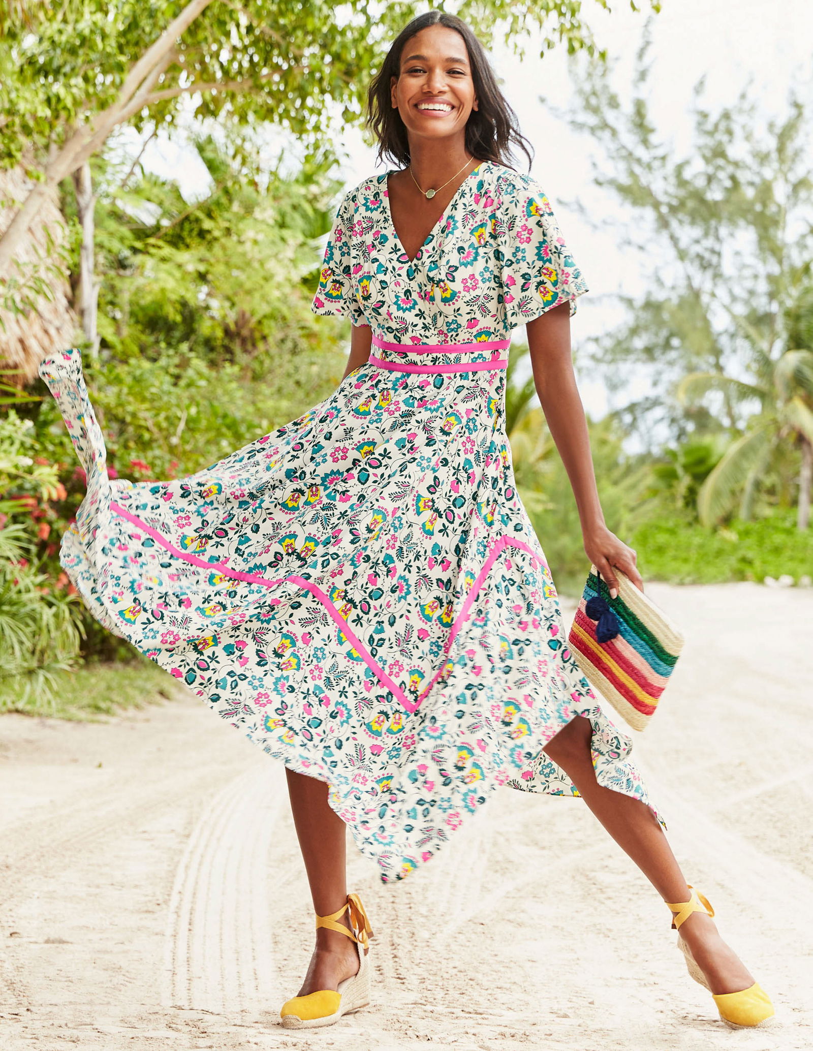 boden holly knitted dress Hanky Hem Midi Shift dress