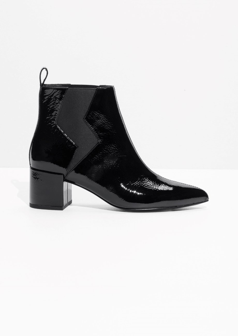 & OTHER STORIES Patent Leather Boots | Endource