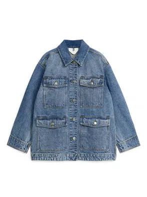 Pockets For Women - AllSaints Beth Patch Denim Jacket