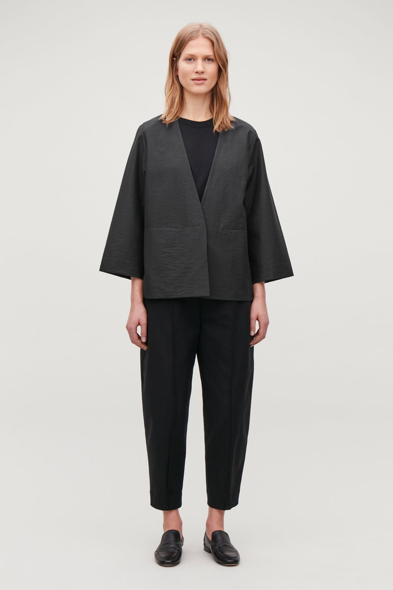 COS Short Cotton Kimono Jacket Endource