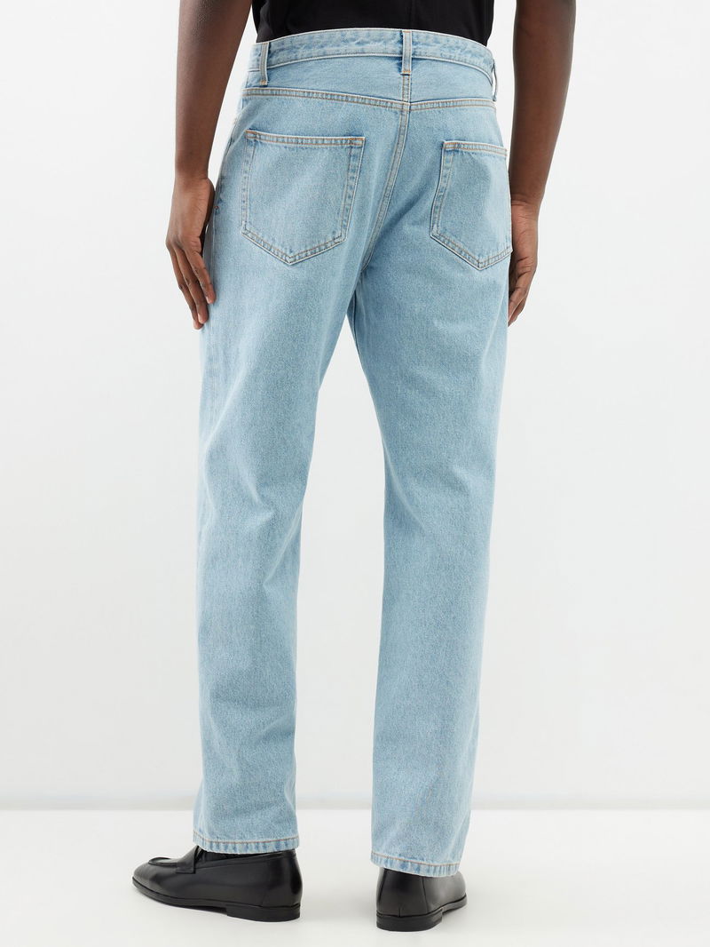 THE ROW Morton Straight-Leg Jeans in Blue | Endource