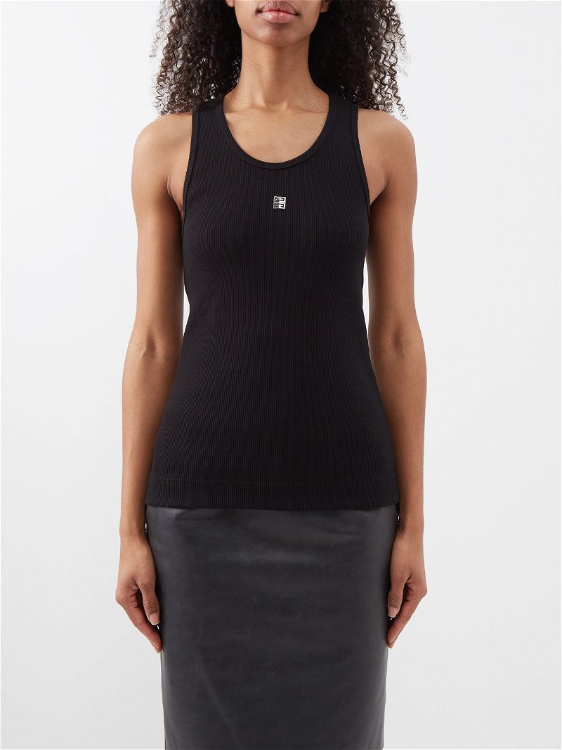 Cotton tank top in black - Givenchy