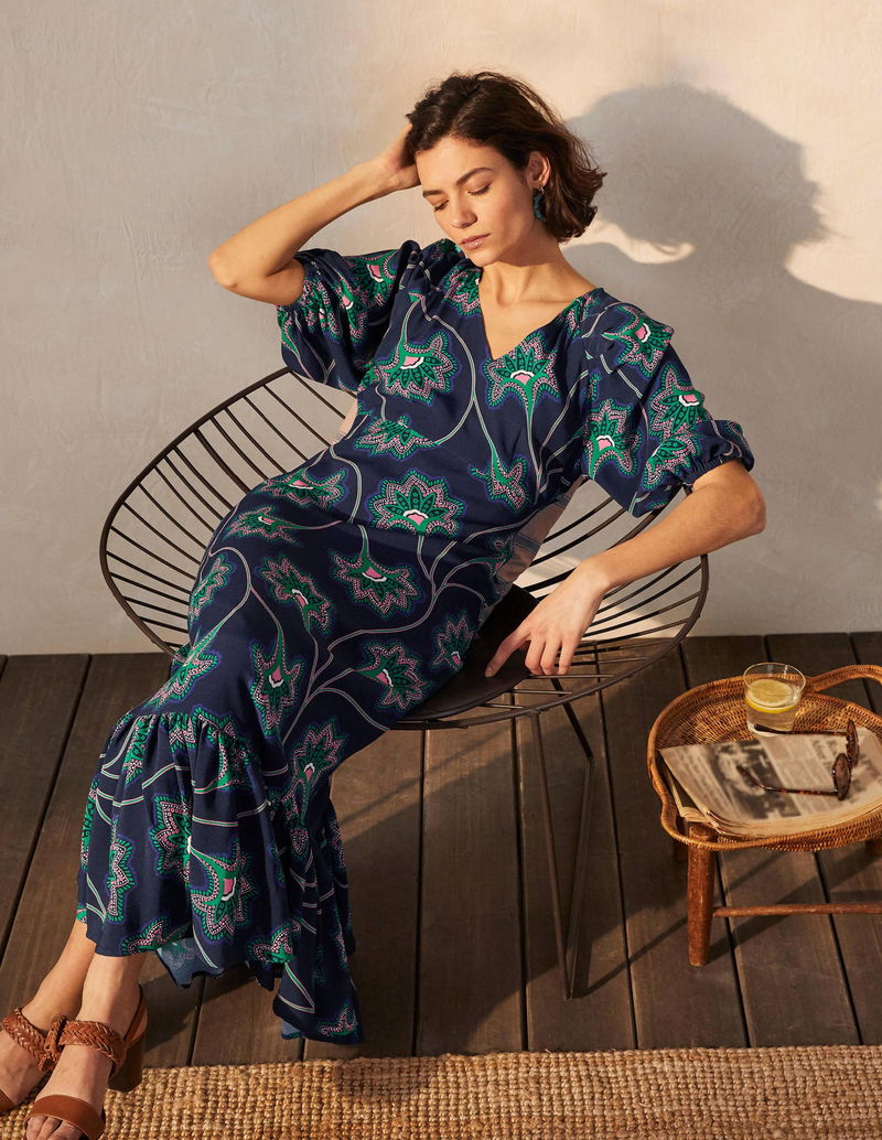 BODEN Claire Tiered Maxi Dress | endource
