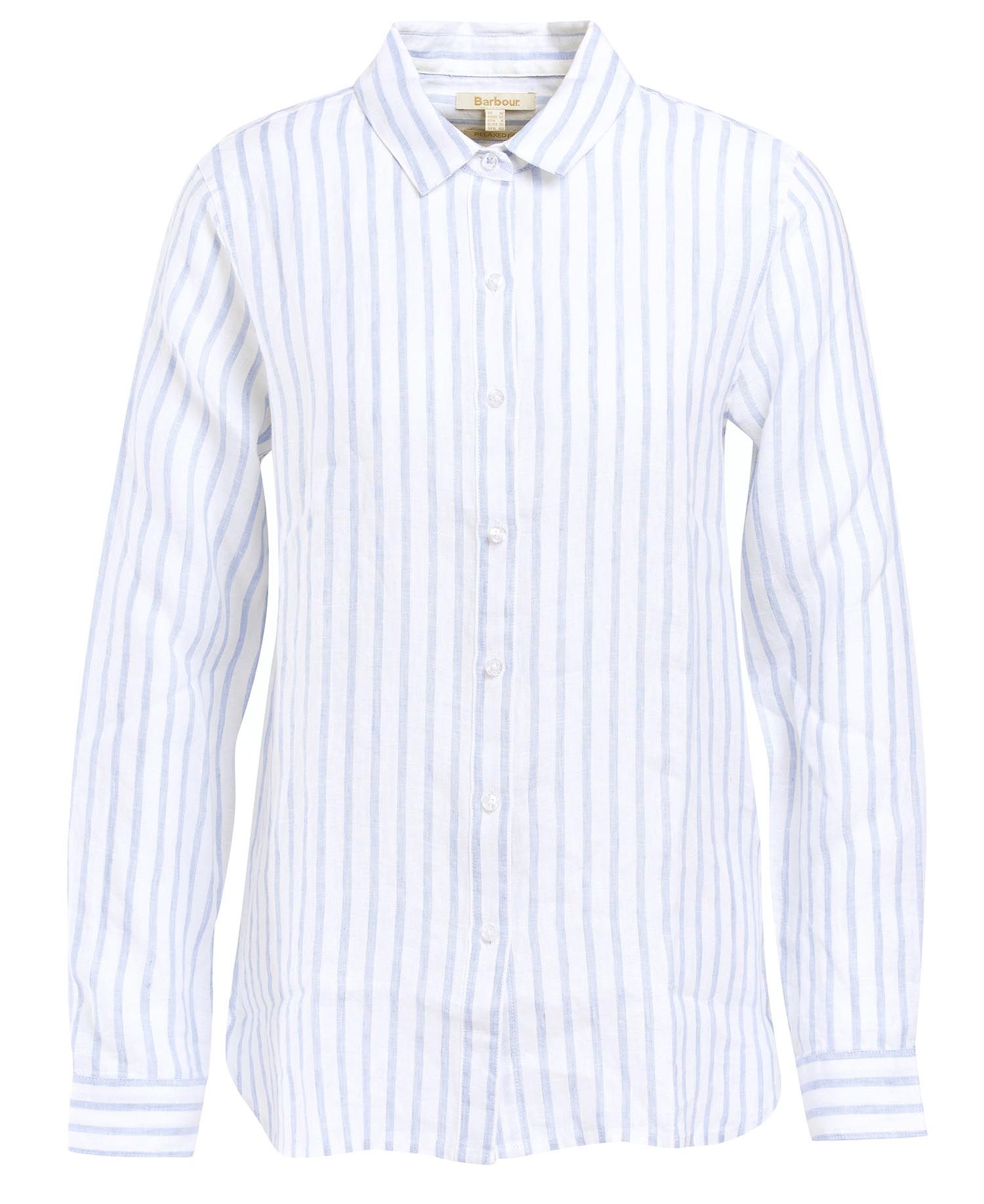 Barbour Mens Shoreham Mens Shirt Blue Steel Size Medium main image 0