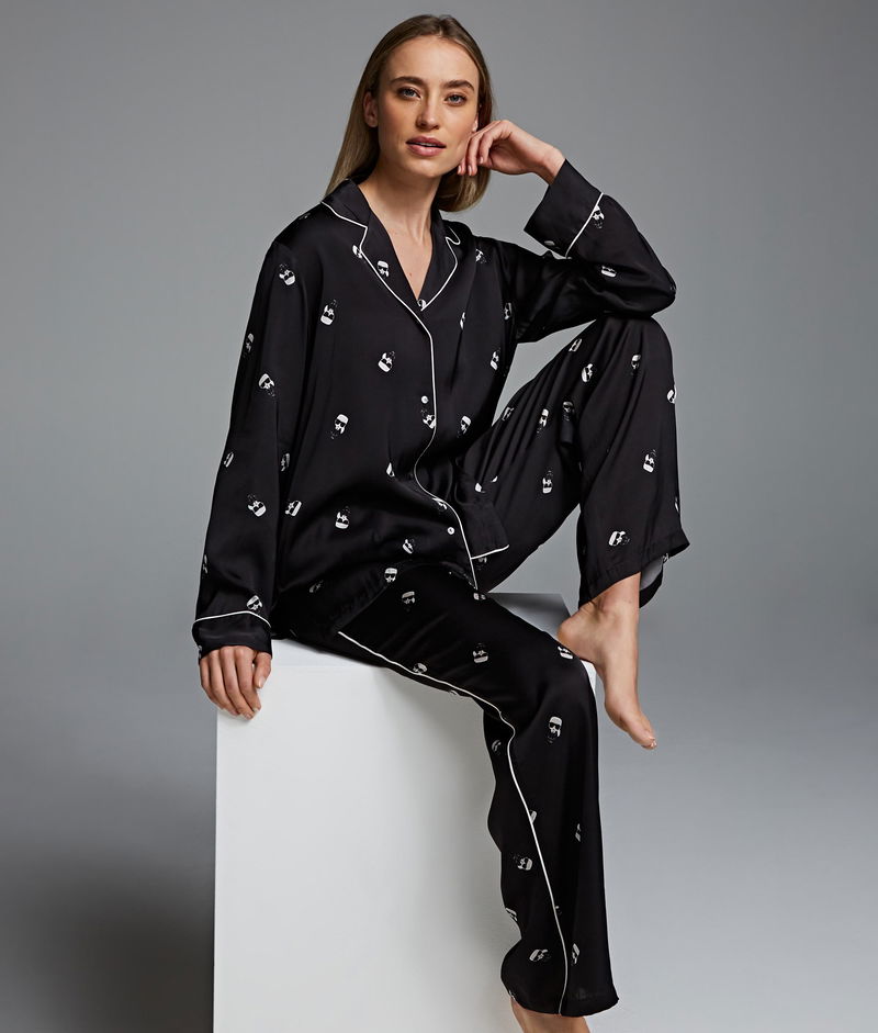 KARL LAGERFELD All Over Ikonik Karl Pyjama Set endource