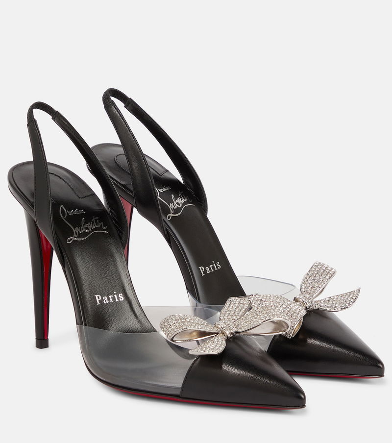 christian louboutin clear pvc pumps