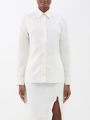 Sandro Floaty Gathered Collar Shirt