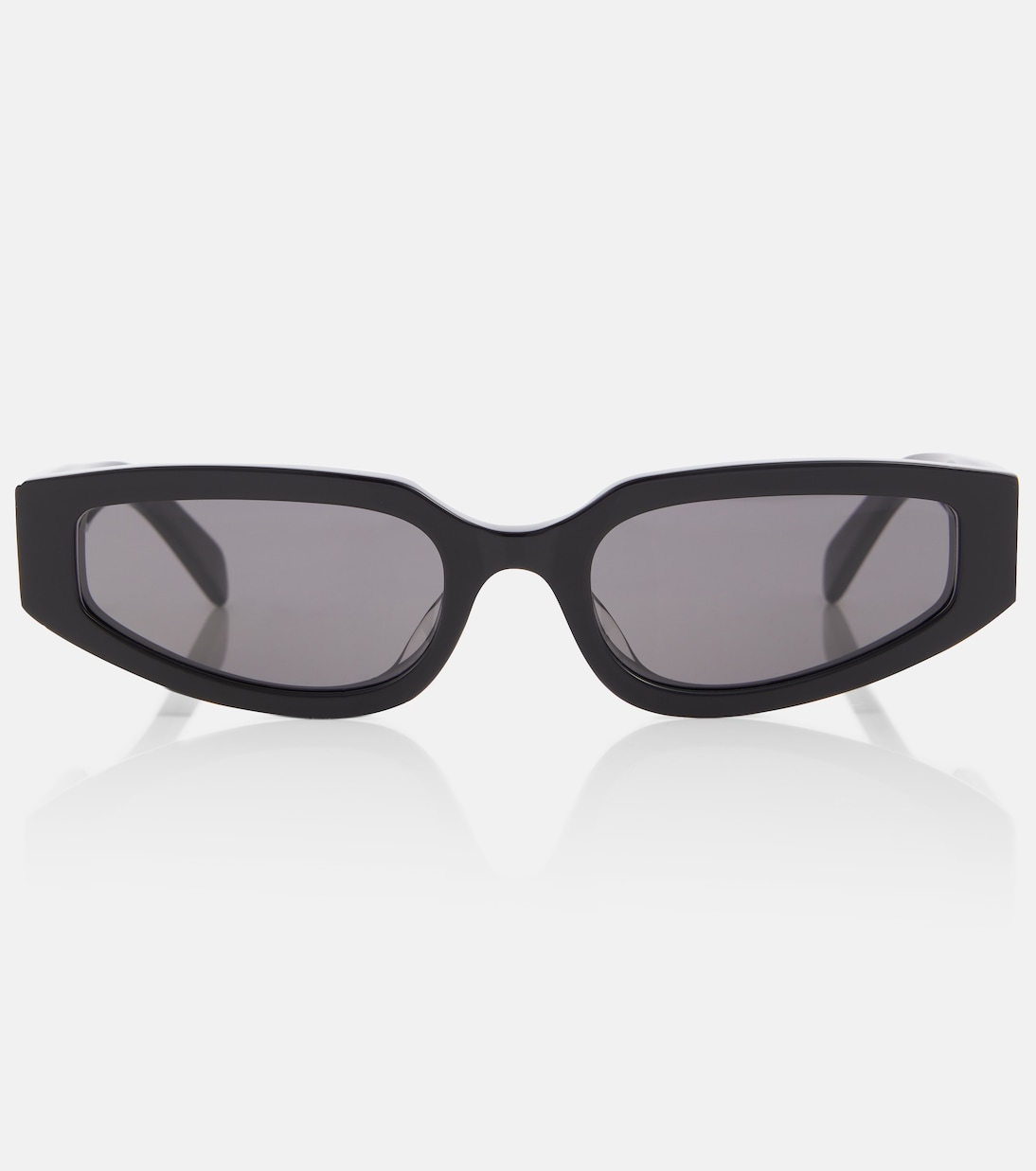 CELINE EYEWEAR Triomphe Rectangular Sunglasses in Black | Endource