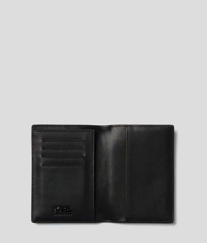 KARL LAGERFELD KL Monogram Passport Case Endource