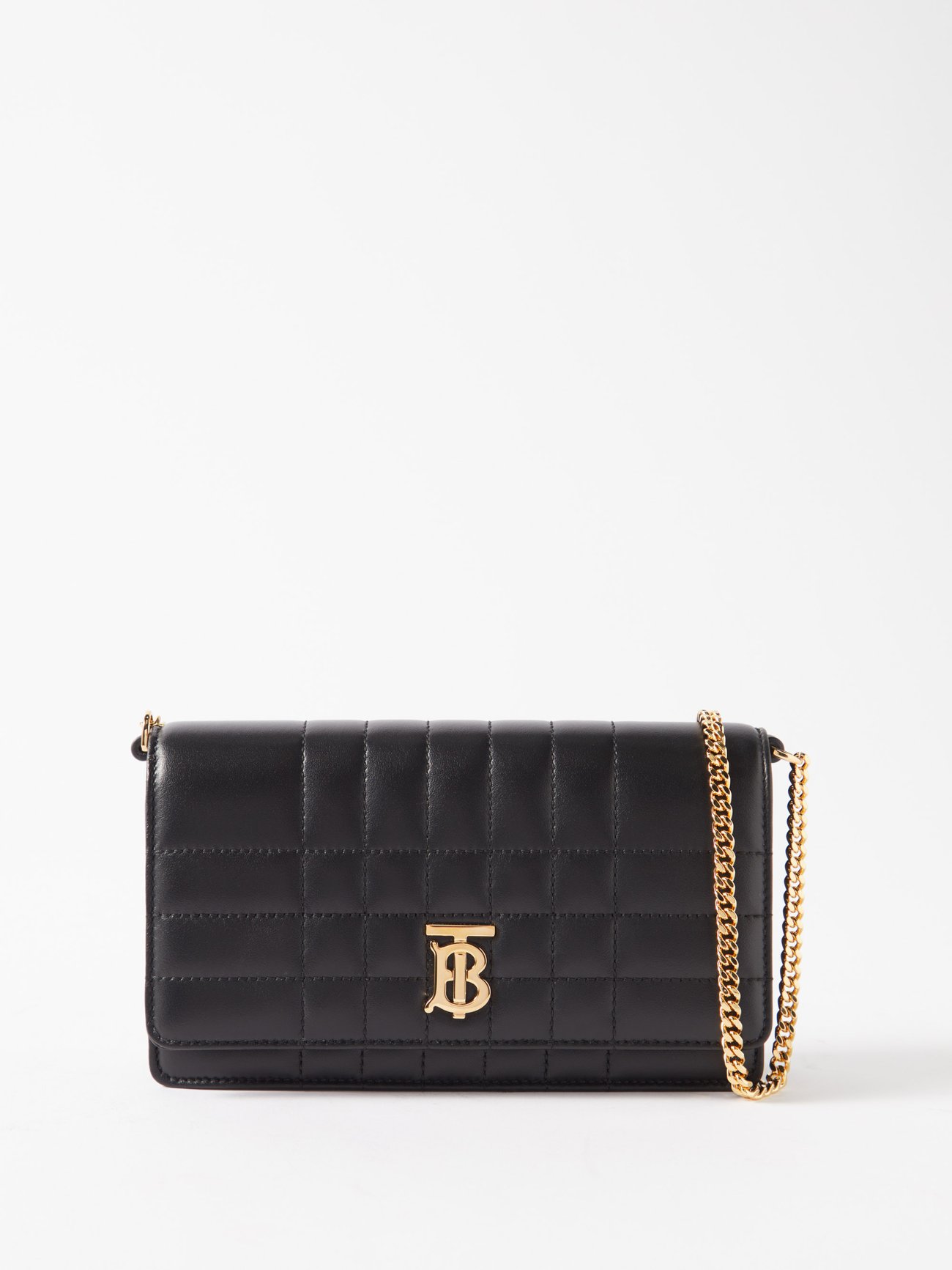 BURBERRY Lola Quilted-Leather Shoulder Bag in Black | Endource