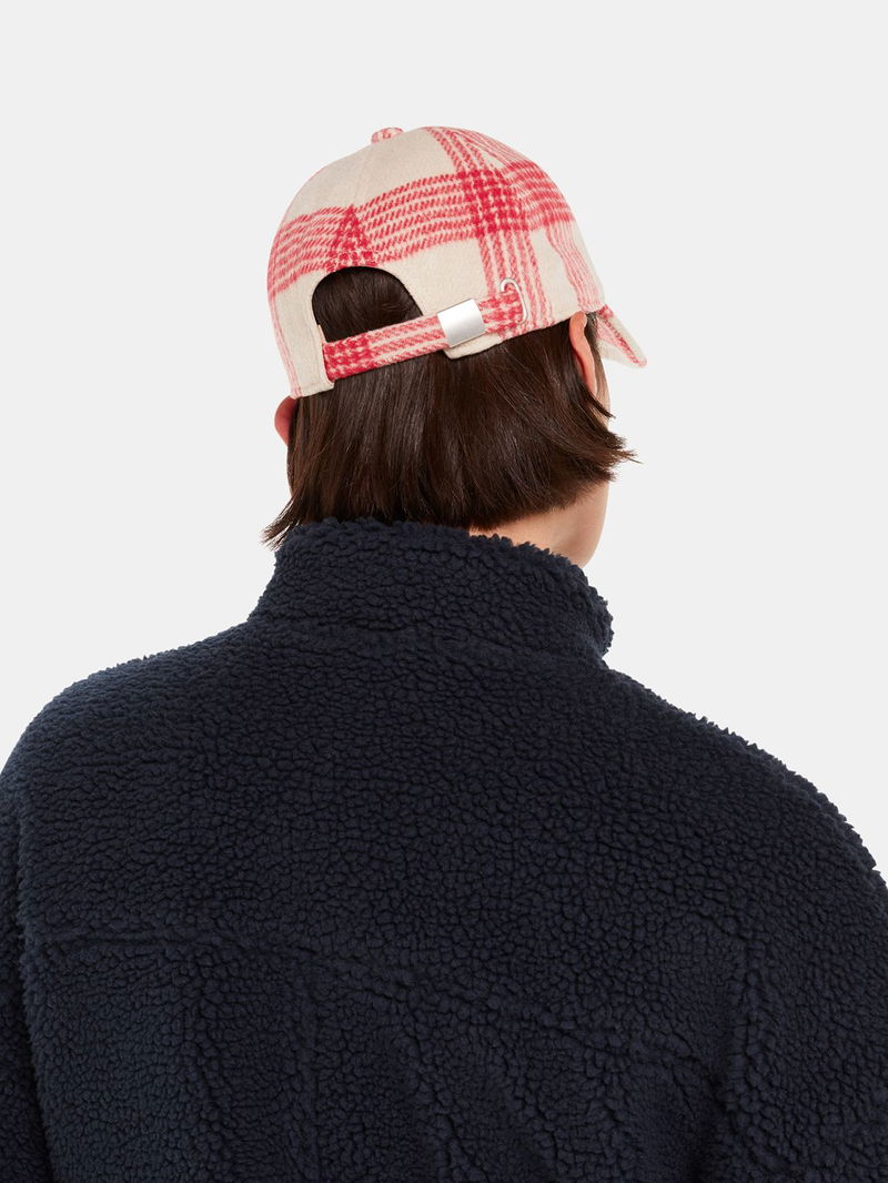 WHISTLES Check Wool Blend Baseball Cap Endource
