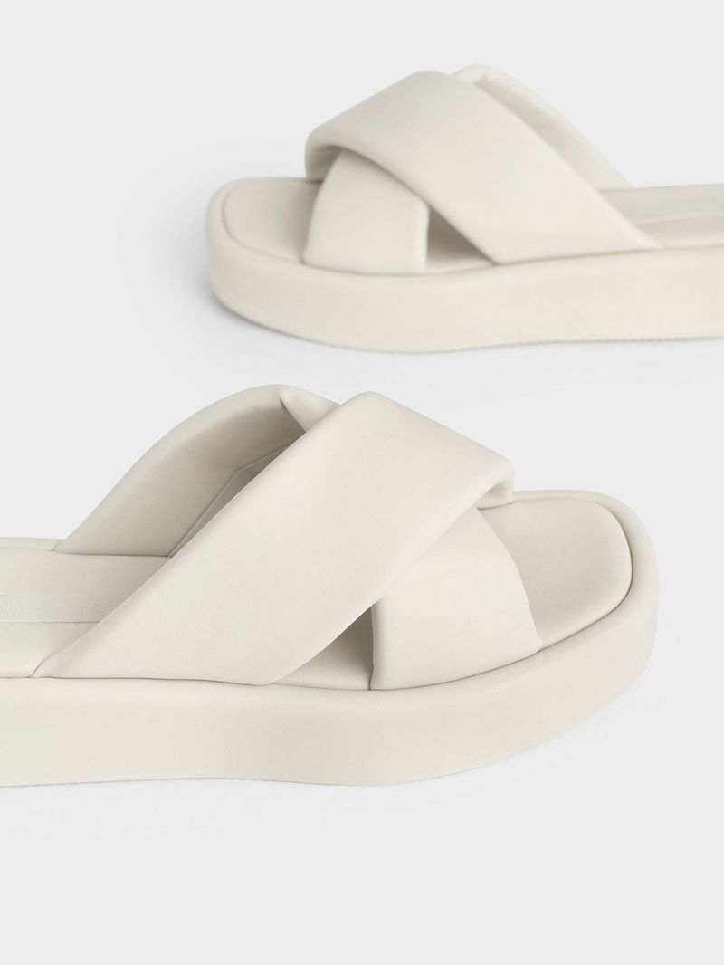 CHARLES KEITH Crossover Platform Sandals endource