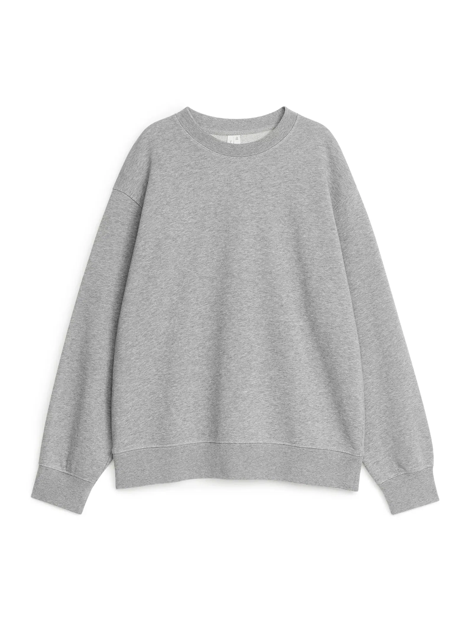 ARKET Relaxed Terry Sweatshirt in Grey Melange