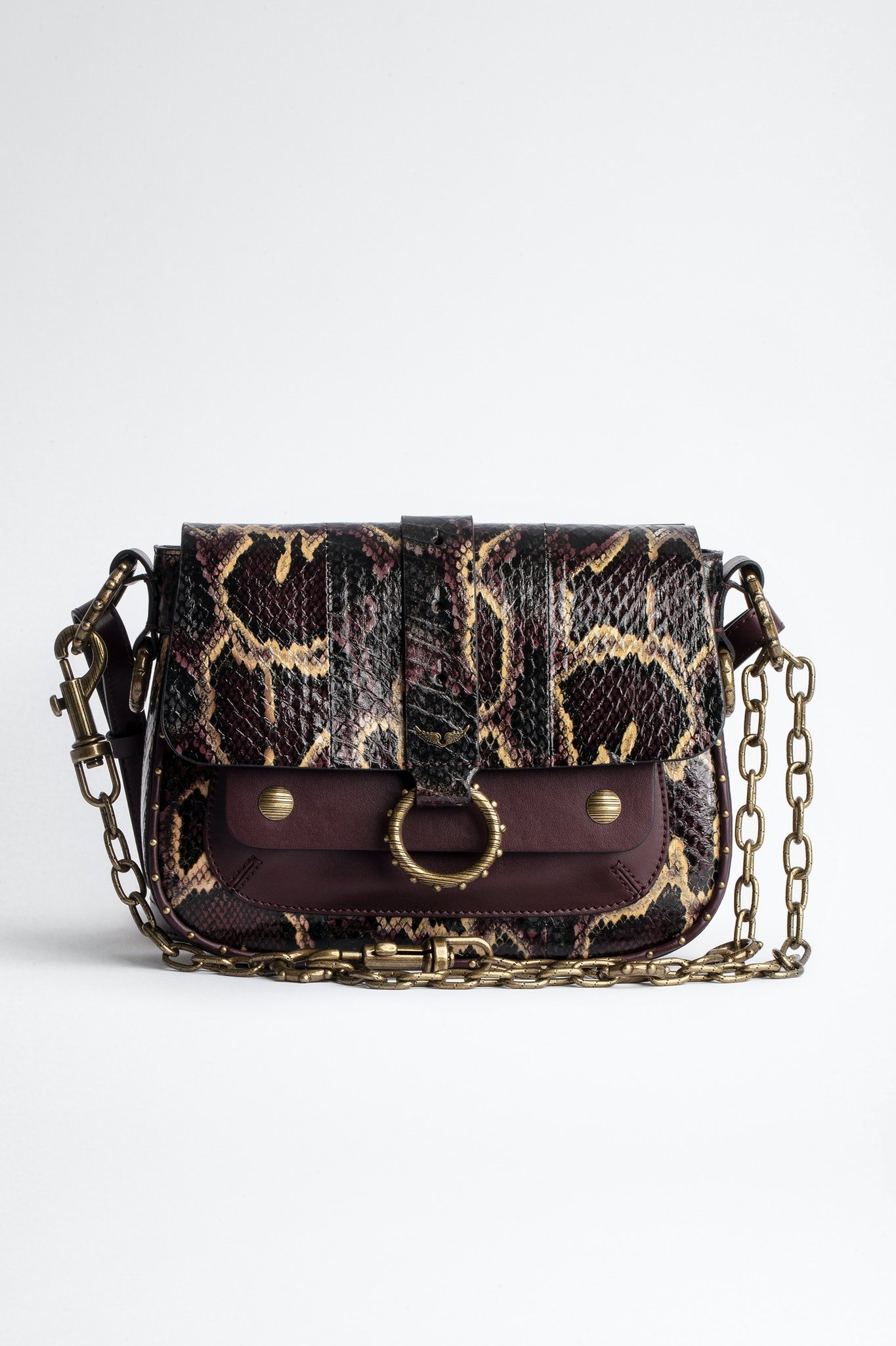 Zadig & Voltaire Kate wallet snake Python print Exotic leather ref