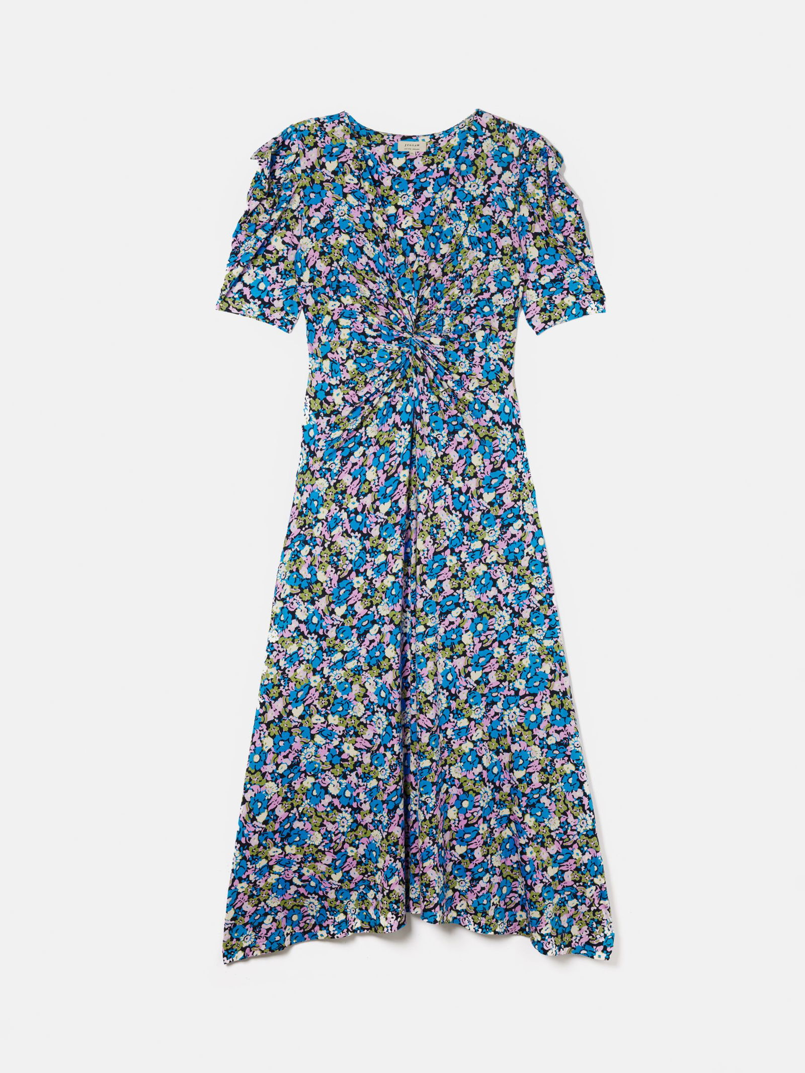 jigsaw cotton floral belted dress Cotton Floral Belted Dress