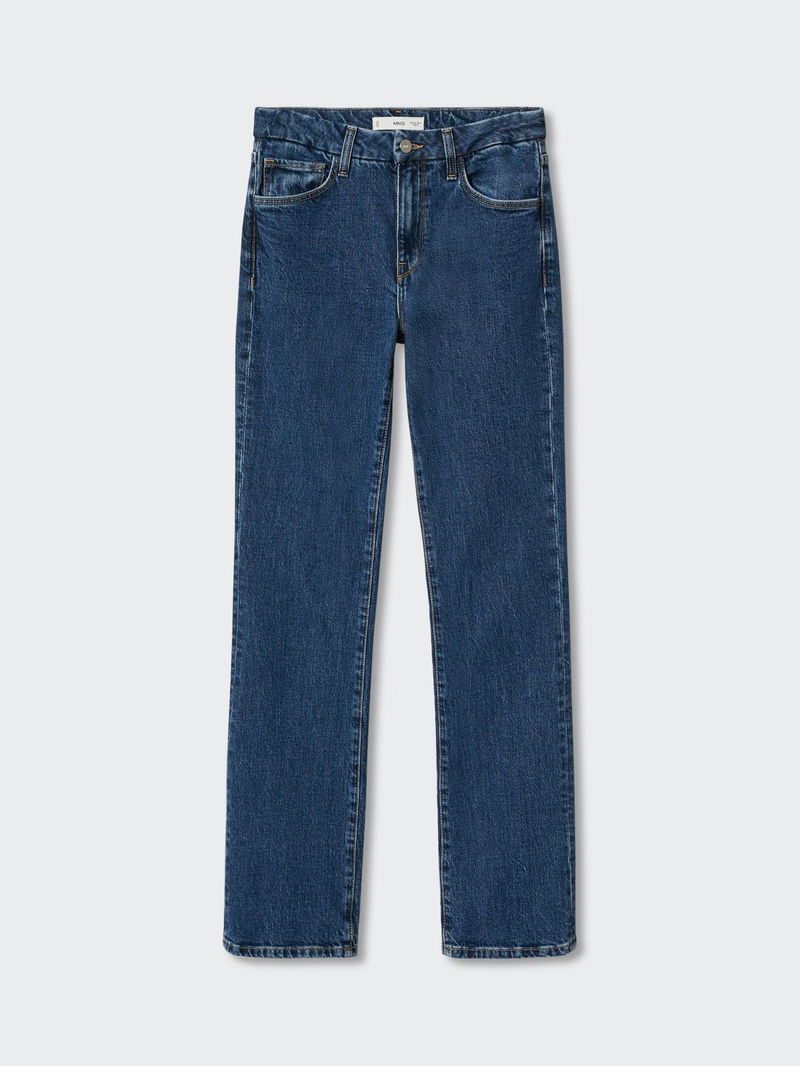 MANGO Philippa Flared Jeans in Open Blue