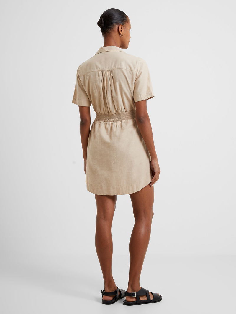 french connection t shirt dress French Connection Women's Long Shirt Dress Large Olive