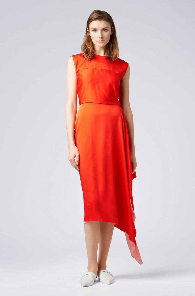 hugo boss red dress HUGO Kumbarula Cocktail dress / Party dress, Women's, Size: 16, Open pink