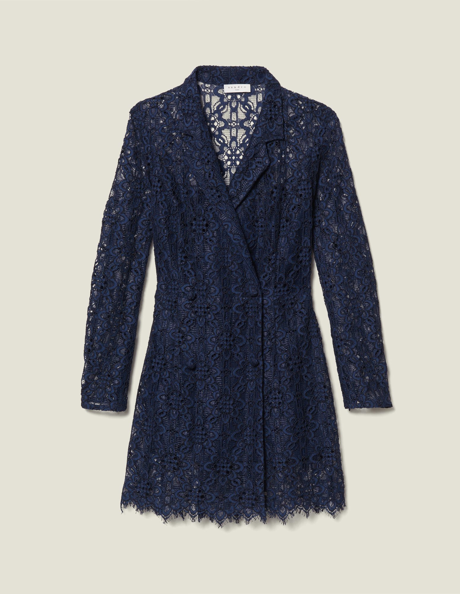 SANDRO Lace Coat Dress | endource
