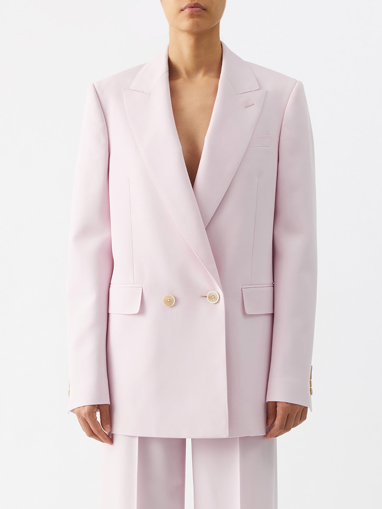 ALEXANDER MCQUEEN Double-Breasted Crepe Suit Jacket endource