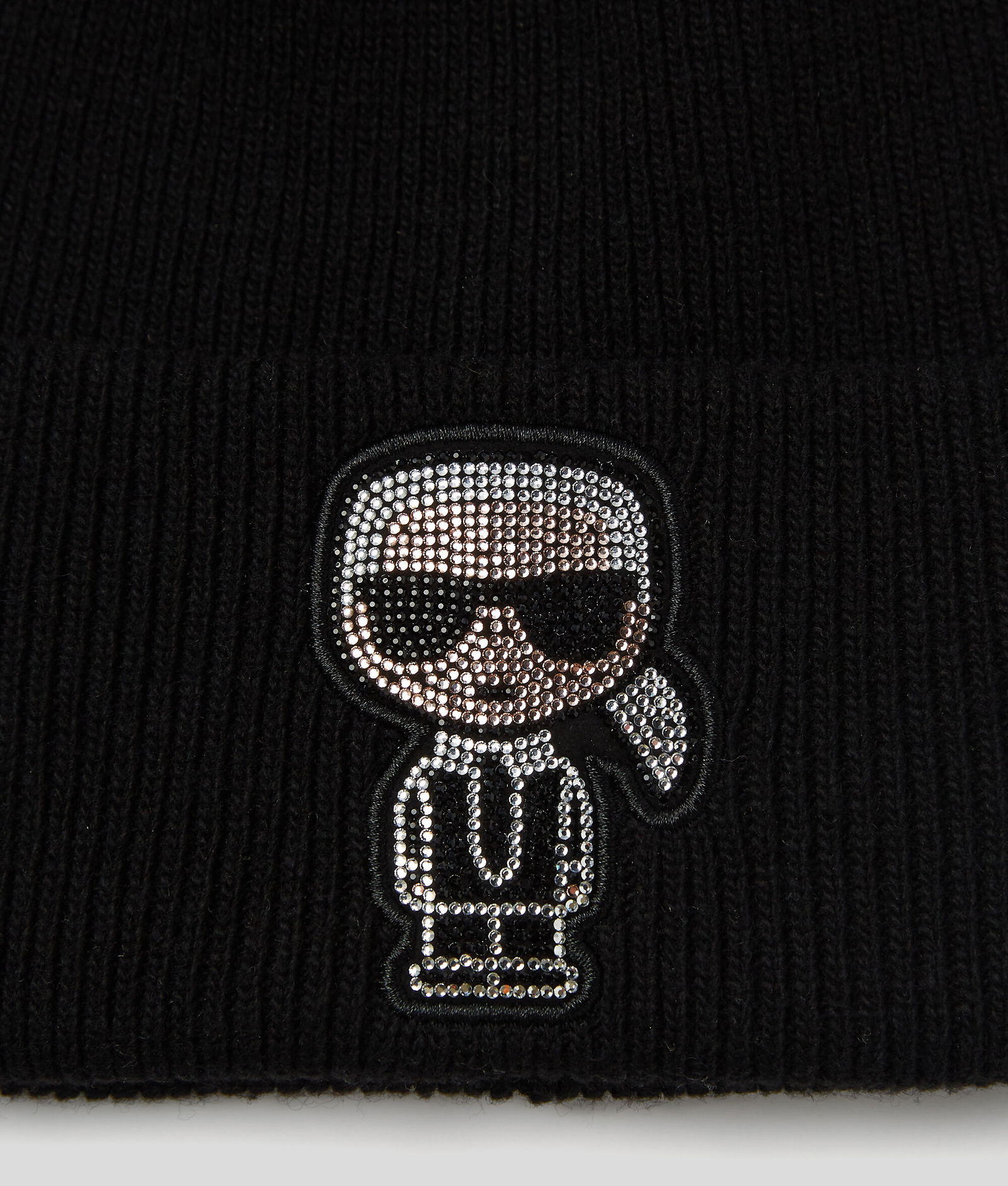 KARL LAGERFELD K/Ikonik Rhinestone Beanie | endource display picture 3